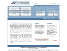 Tablet Screenshot of hyperhidrose.ca